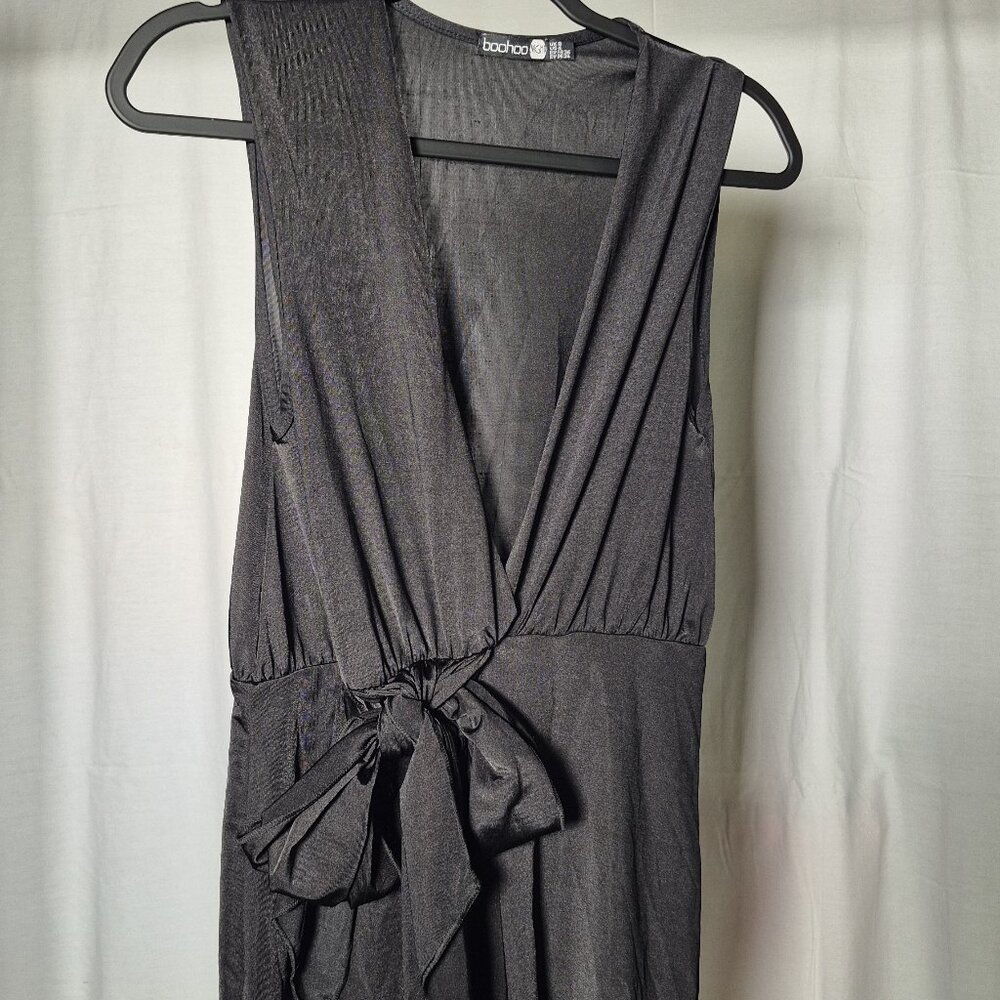 Black Silky Women's Romper Size Small